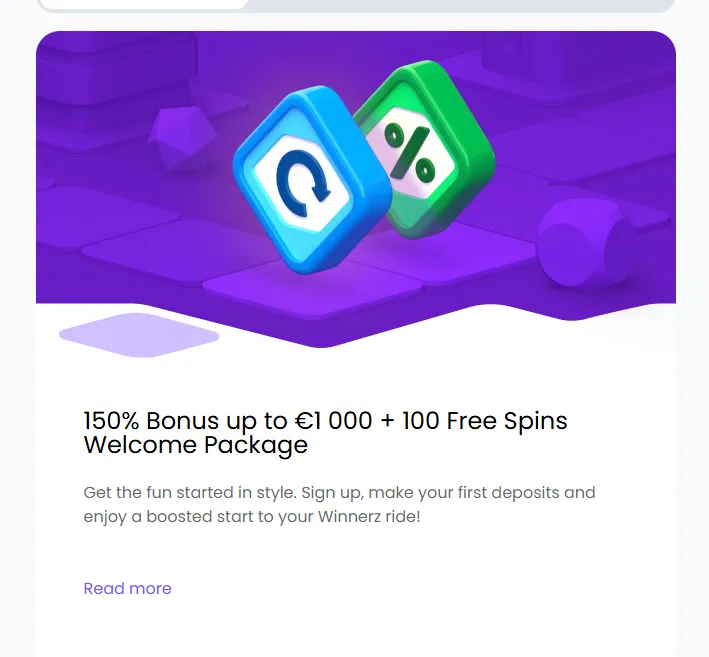 Winnerz Casino Bonuses